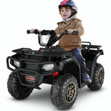 12V Electric Ride-On ATV Toy Car with USB/MP3, 4 Wheels for Kids Ages 3-6