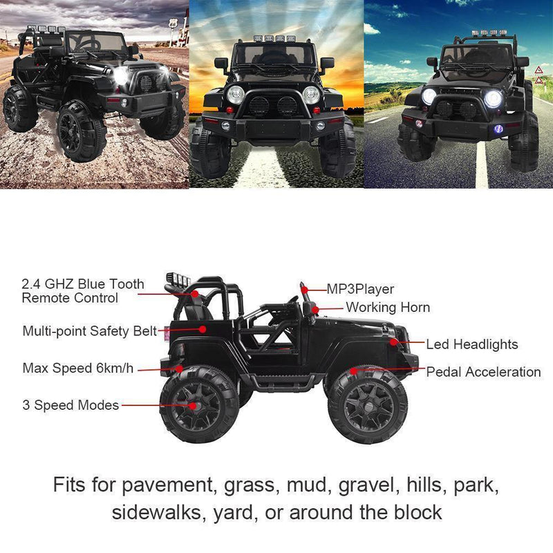 12V Electric Battery Powered Kids Ride-On Truck with Remote Control - Suitable for Ages 3-8