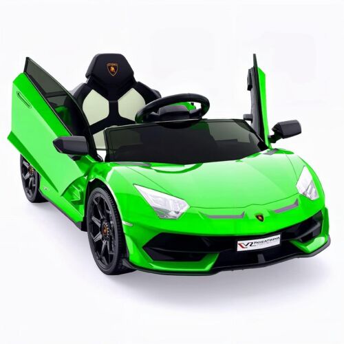 12V Electric Battery Powered Sports Car for Kids with Remote Control - Green