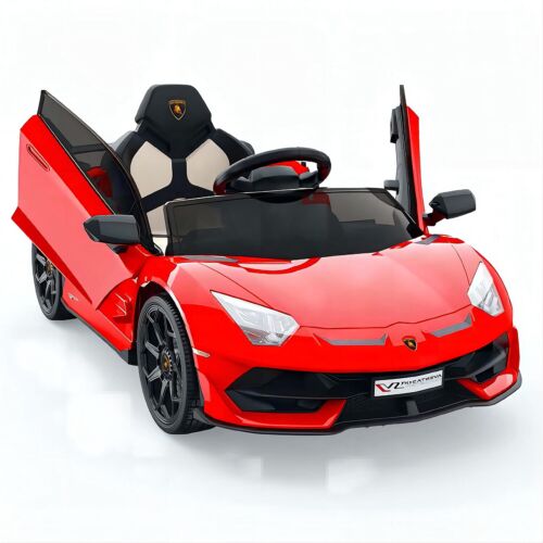 12V Electric Battery Powered Sports Car for Kids with Remote Control - Red