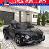 12V Electric Bentley Style Kid Ride On Car with Remote Control and LED Lights