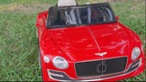 12V Electric Bentley Style Kid Ride-On Car with Remote Control and LED Lights in Green