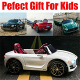 12V Electric Bentley Style Ride On Car for Kids with Remote Control and AUX