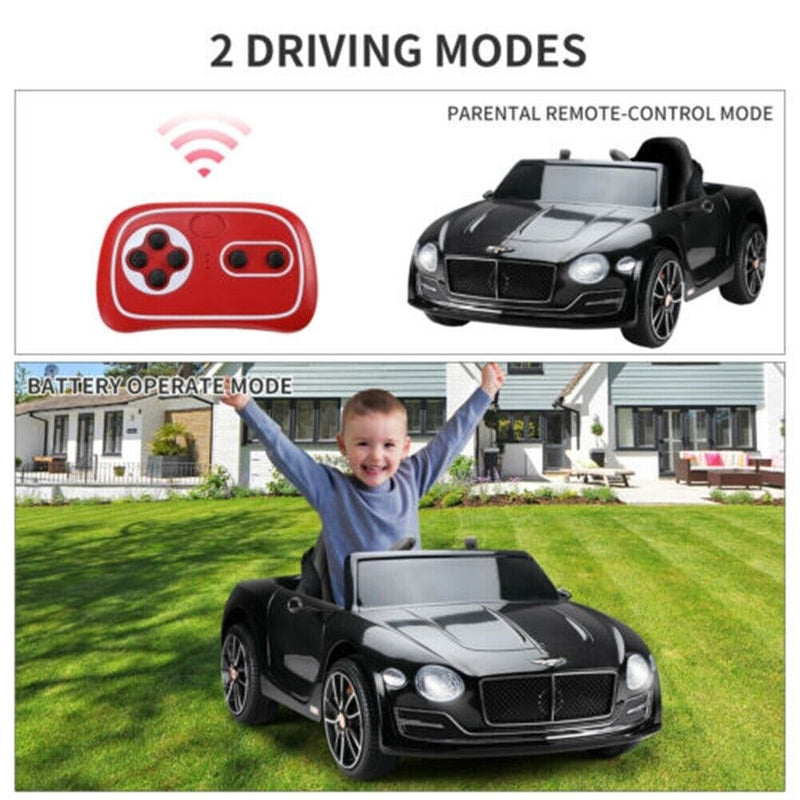 12V Electric Bentley Style Ride On Car for Kids with Remote Control and AUX
