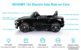 12V Electric Bentley Style Ride On Car for Kids with Remote Control and AUX