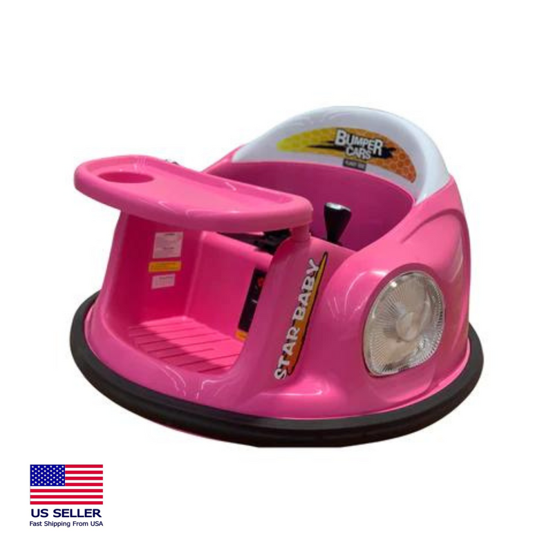 12V Electric Bumper Car for Kids with Remote Control - Non-Certified