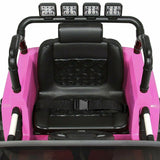 12V Electric Jeep Ride-On Toy with Remote Control and Lights for Toddlers