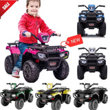 12V Electric Kids ATV Quad Car - Black, Suitable for Ages 3-6 Years