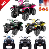 12V Electric ATV Quad for Kids Ages 3-6 in Sleek Black Design