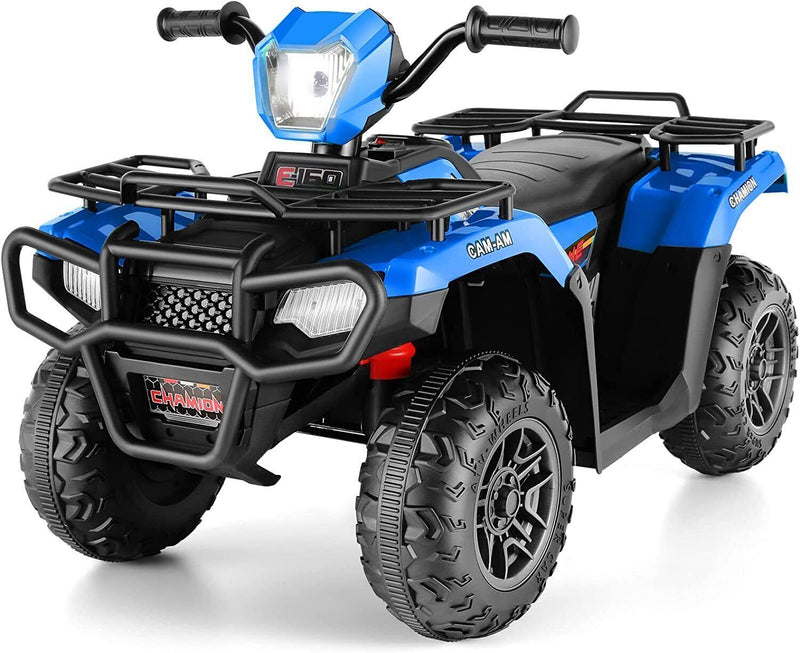 12V Electric ATV Quad for Kids Ages 3-6 in Sleek Black Design