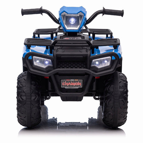 12V Electric Ride-On ATV for Kids - Black Quad Truck for Ages 3-6