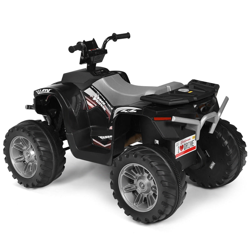 12V Electric Kids Quad ATV Ride On Car with LED Lights - The Perfect Ride for Your Little One!