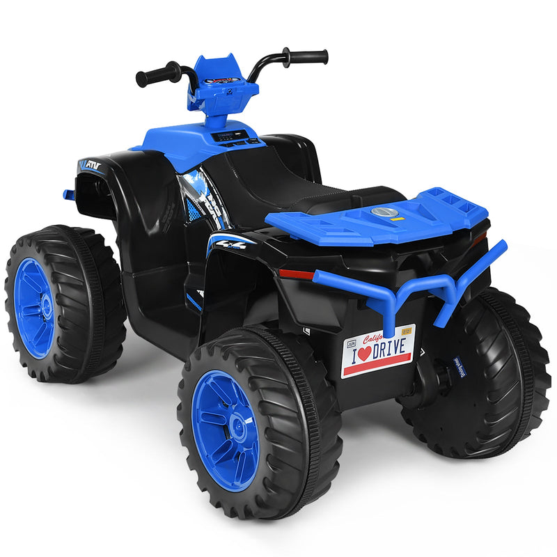 12V Electric Kids Quad ATV Ride On Car with LED Lights - The Perfect Ride for Your Little One!