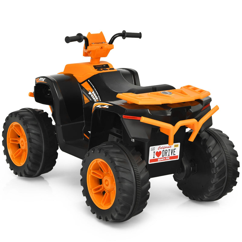 12V Electric Kids Quad ATV Ride On Car with LED Lights - The Perfect Ride for Your Little One!