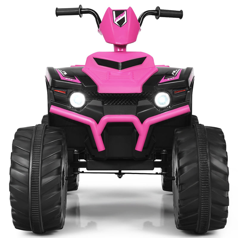 12V Electric Kids Quad ATV Ride On Car with LED Lights - The Perfect Ride for Your Little One!