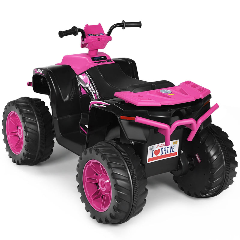 12V Electric Kids Quad ATV Ride On Car with LED Lights - The Perfect Ride for Your Little One!