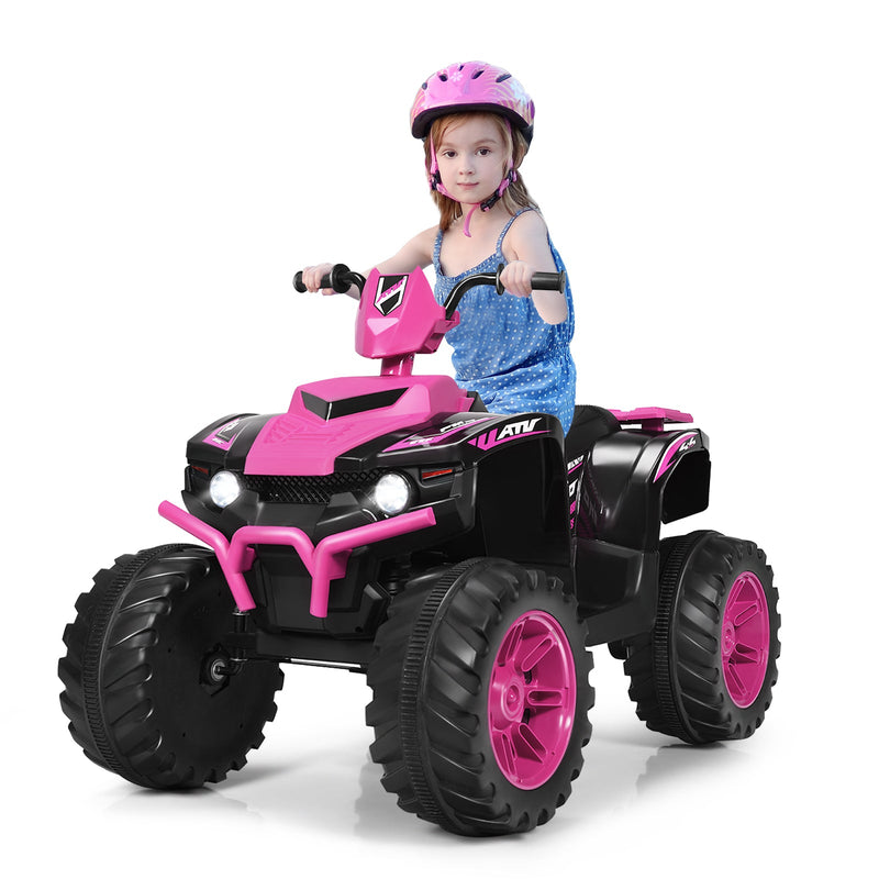 12V Electric Kids Quad ATV Ride On Car with LED Lights - The Perfect Ride for Your Little One!
