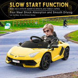 Electric Kids Ride On Sports Car with Remote Control, Music, and LED Lights - Perfect Gift for Kids!