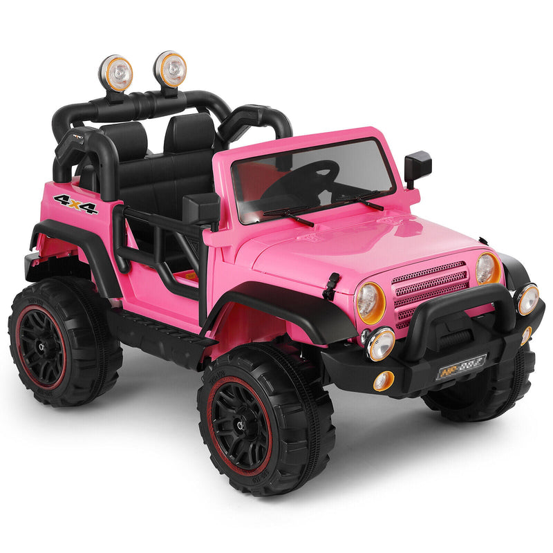 12V Electric Kids Ride-On Car with Remote Control - 3 Speeds, Pink