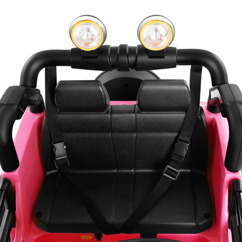 12V Electric Kids Ride-On Car with Remote Control - 3 Speeds, Pink