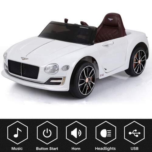 12V Electric Kids Ride-On Car with Remote Control, LED Lights, and MP3 Player - Bentley Style