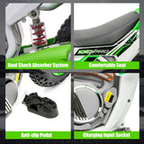 12V Electric Kids Ride-On Dirt Bike with Training Wheels - Battery Powered Motorcycle