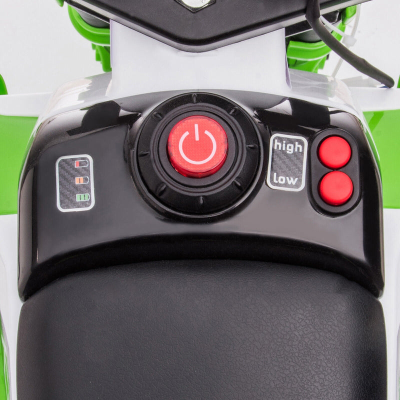 12V Electric Kids Ride-On Dirt Bike with Training Wheels - Battery Powered Motorcycle