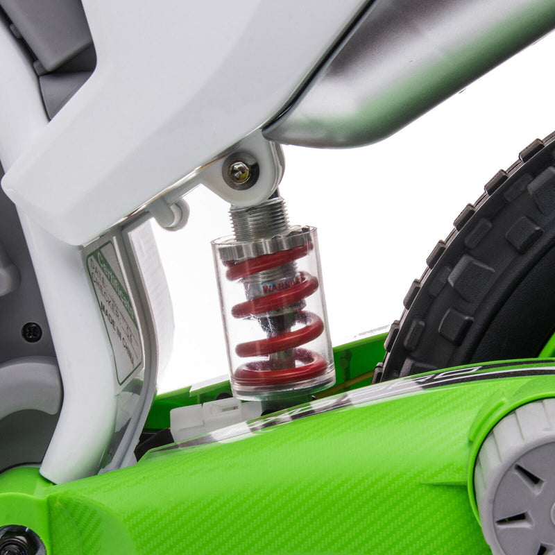 12V Electric Kids Ride-On Dirt Bike with Training Wheels - Battery Powered Motorcycle