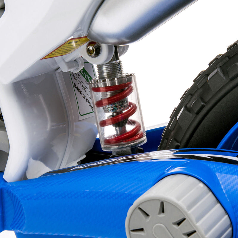 12V Electric Kids Ride-On Dirt Bike with Training Wheels - Battery Powered Motorcycle