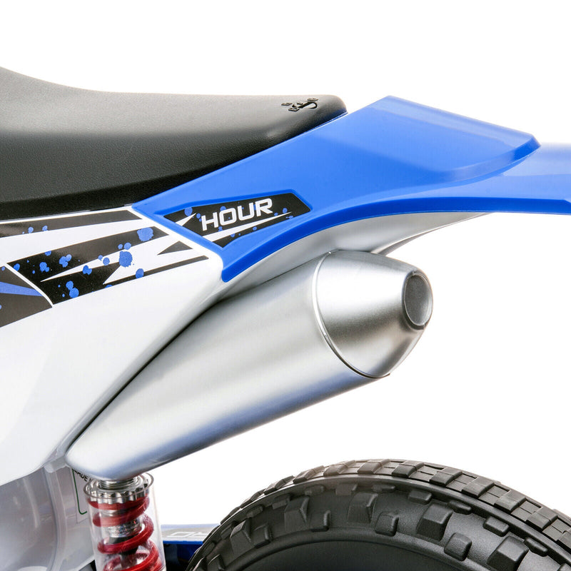 12V Electric Kids Ride-On Dirt Bike with Training Wheels - Battery Powered Motorcycle