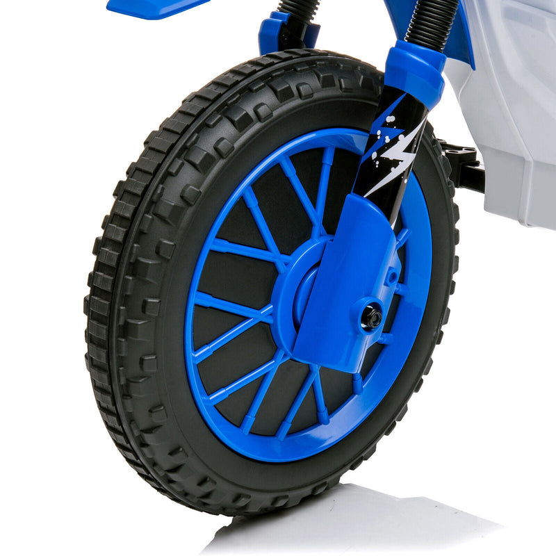 12V Electric Kids Ride-On Dirt Bike with Training Wheels - Battery Powered Motorcycle