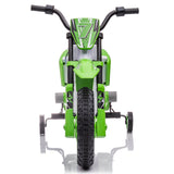 12V Electric Kids Ride On Dirt Bike with Training Wheels - Motorbike Fun for Little Riders
