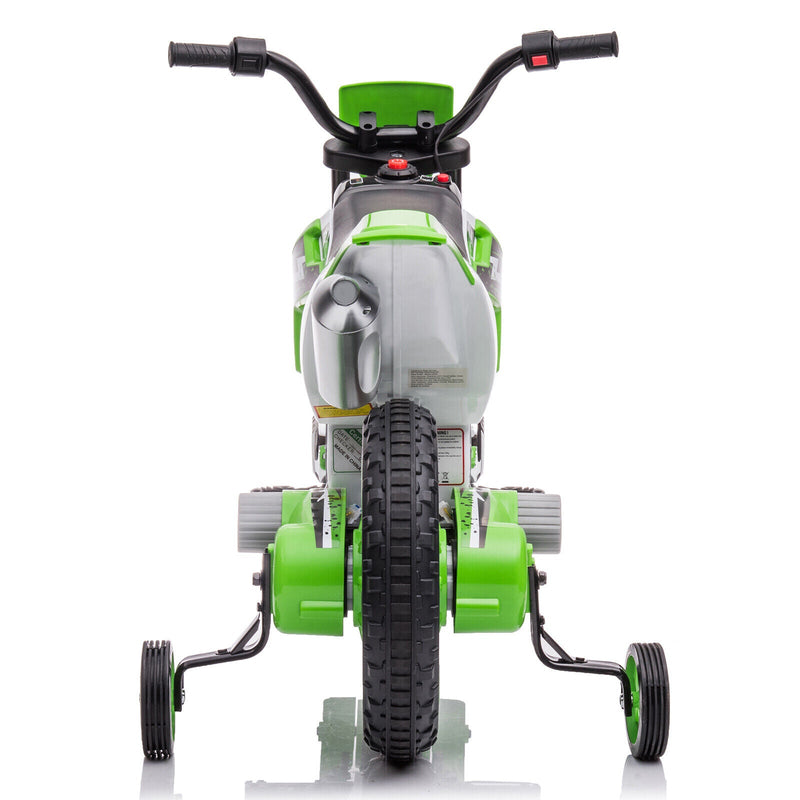 12V Electric Kids Ride On Dirt Bike with Training Wheels - Motorbike Fun for Little Riders