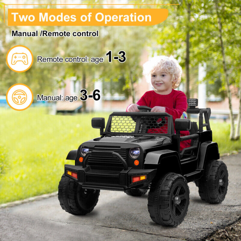 12V Electric Kids Ride On Jeep Toy with Remote Control - Perfect Xmas Gift