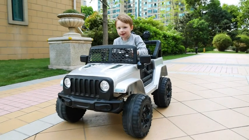 Electric 12V Ride-On Car for Kids with Remote Control and MP3 Player