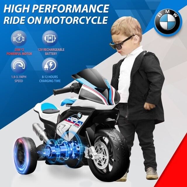 12V Electric Kids Ride On Motorcycle - Perfect Christmas Gift!
