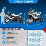 12V Electric Kids Ride On Motorcycle - Perfect Christmas Gift!
