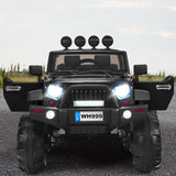 12V Electric Kids Ride-On Truck with MP3 and Remote Control - Black