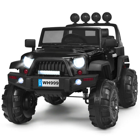 12V Electric Kids Ride-On Truck with MP3 and Remote Control - Black