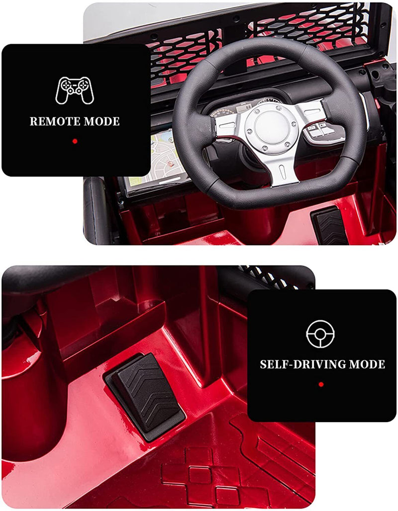 12V Electric Kids Ride On Truck with Remote Control and LED Lights