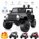 12V Electric Kids Ride on Truck with Remote Control, USB, LED Lights, and Music