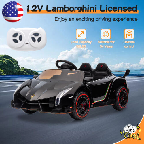 12V Electric Kids Supercar: Licensed Lamborghini Veneno Style Ride-On Toy