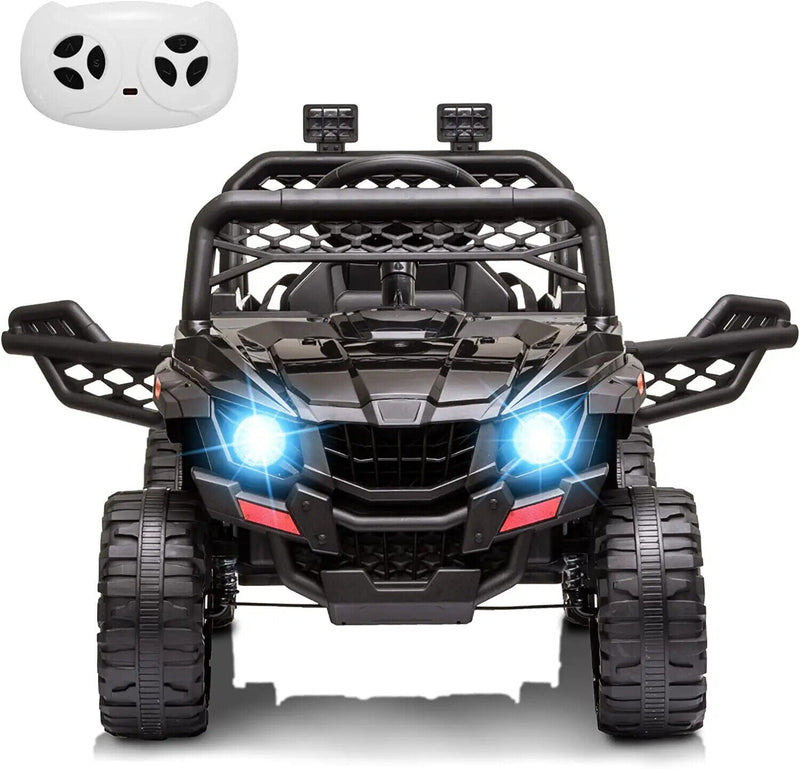 12V Electric Kids Truck Car with Remote Control, FM/LED Lights - Perfect Xmas Gift!