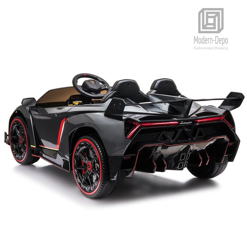 12V Electric Lamborghini Veneno Ride-On Car with Remote Control, Music, and Lights