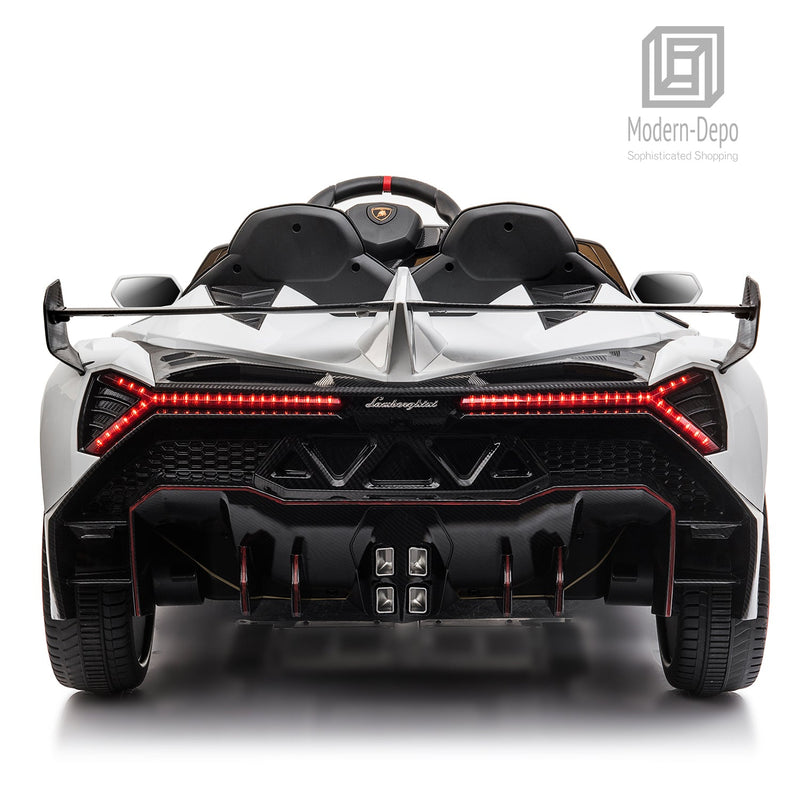 12V Electric Lamborghini Veneno Ride-On Car with Remote Control, Music, and Lights