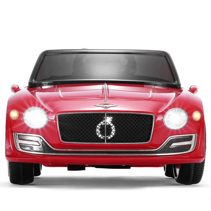 Bentley Style 12V Electric Kids Ride On Car with Remote Control and LED Lights - Perfect Xmas Gift!
