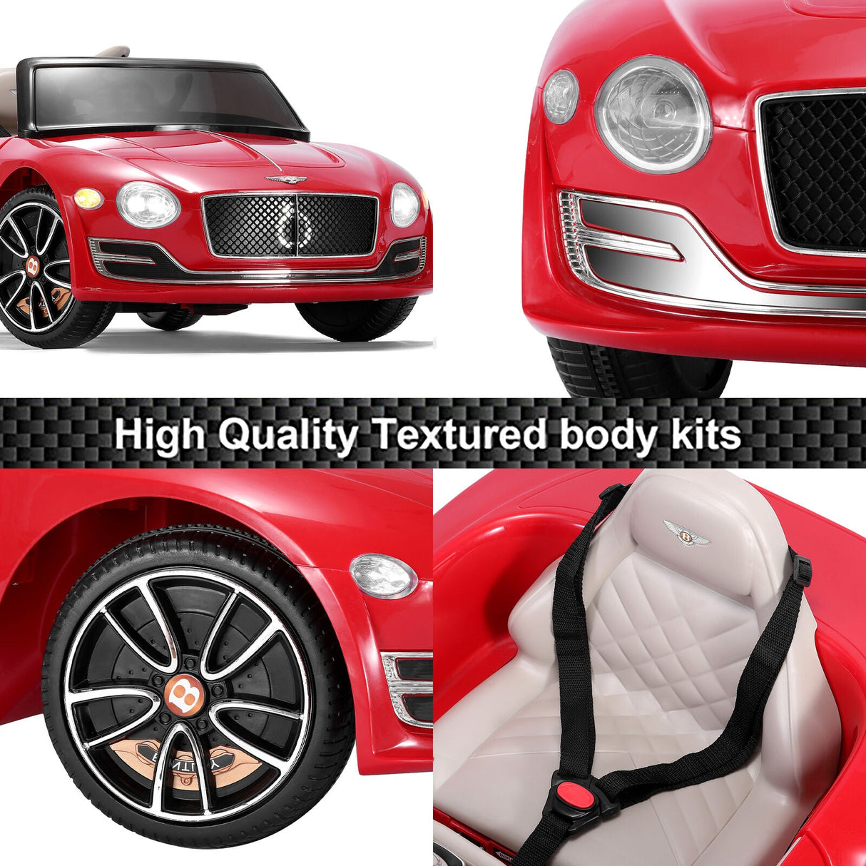 12V Electric Licensed Bentley Style Kids Ride On Car with Remote Control