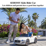 Licensed Bentley Style 12V Electric Ride-On Car with Remote Control - Battery Powered