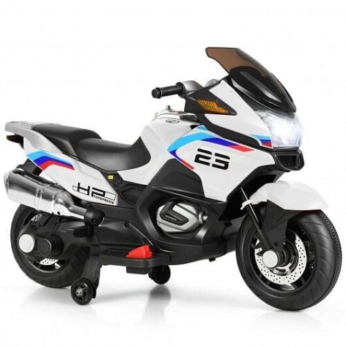 12V Electric Motor Bike for Kids - White