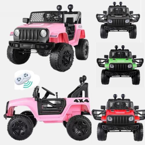 12V Electric Off-Road Ride-On Car with Remote Control, MP3 Player, and LED Lights - Perfect Gift for Kids